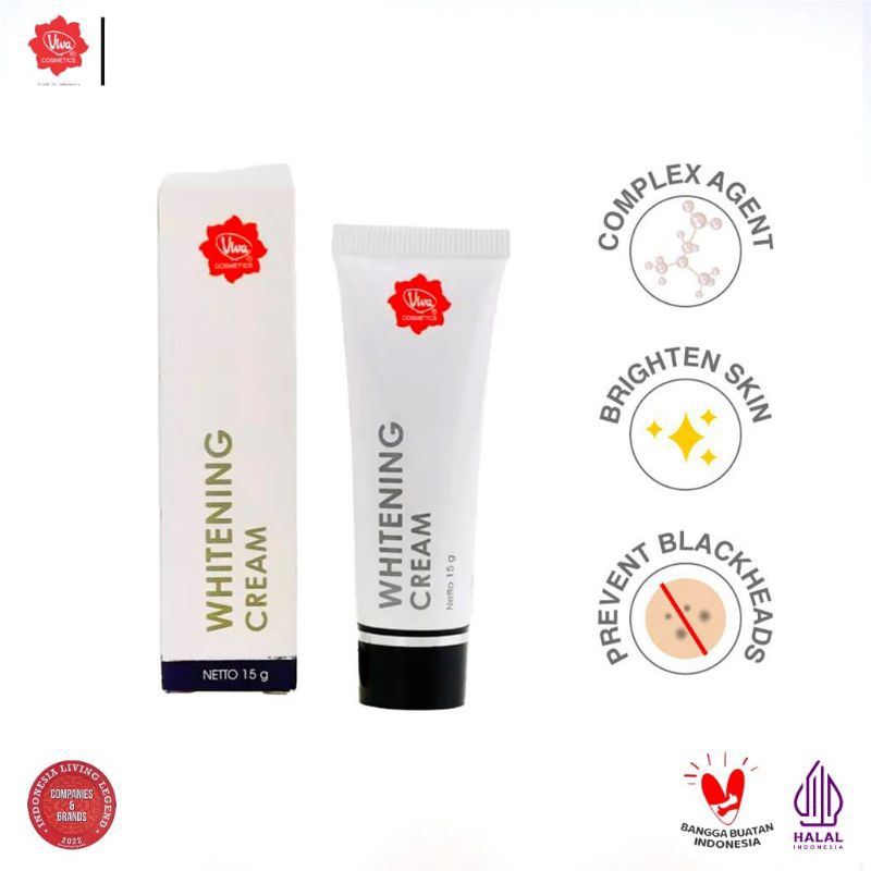 VIVA whitening cream menyamarkan flek dan noda hitam