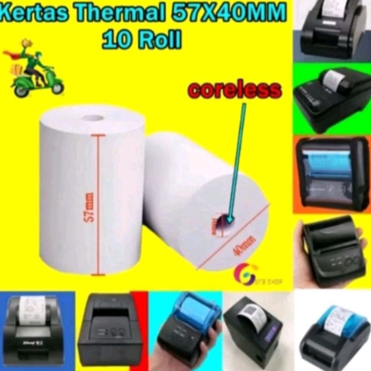 

Hemat kertas kasir 58x4mm Corellesfull kertas paket 1 pcs