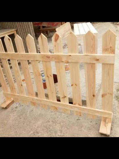 Pagar Kayu Tinggi 80 Cm Pembatas Ruangan Untuk Taman Beranda Pagar Rumah Pagar Kandang Hewan kelinci