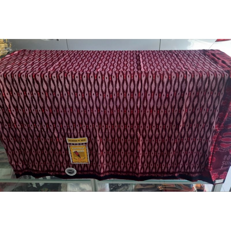 Sarung Goyor Botol Suheb Super Cap Sahara Warna Merah Jumbo Export Quality Asli Adem Kerajinan Wanar