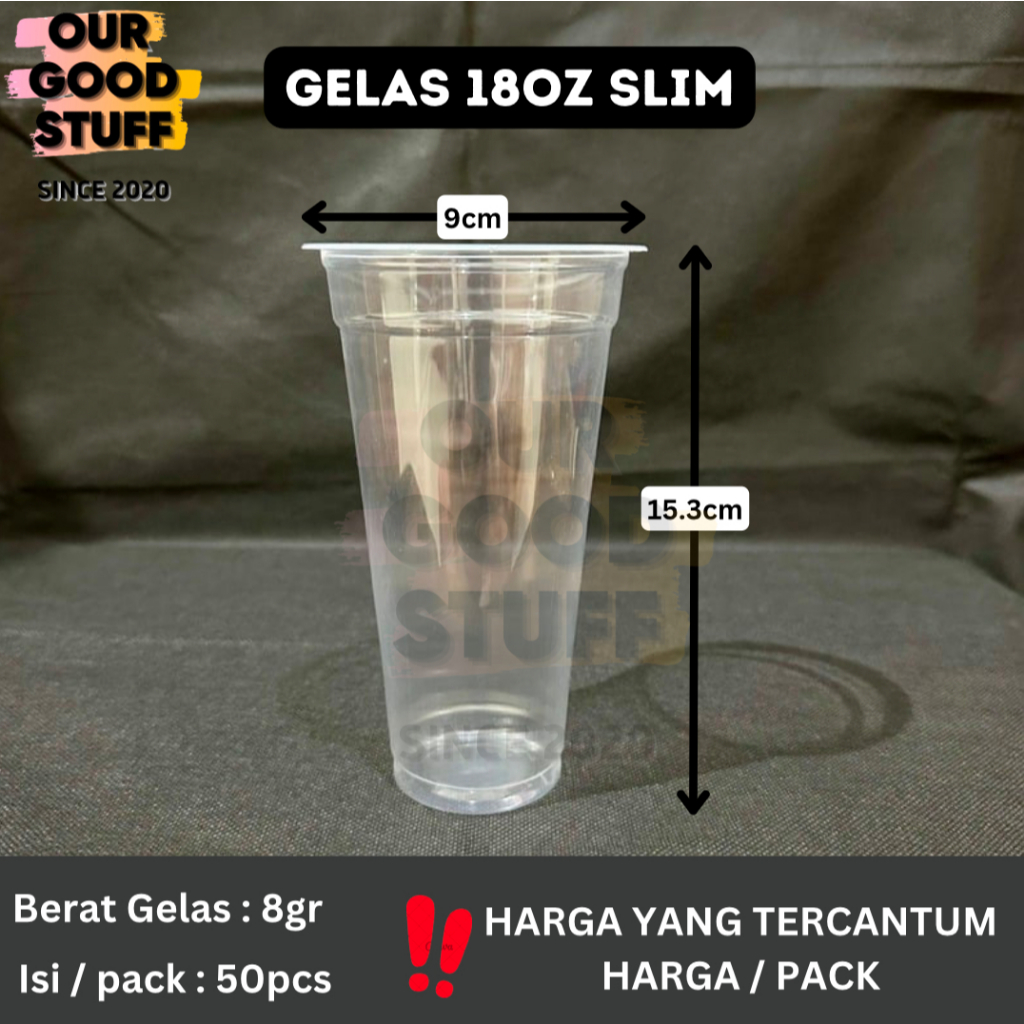 

Gooku 28 Store Gelas Plastik Atcco 18Oz 22Oz Slim / Gelas Atcco Bening Slim 18Oz 22Oz Bahan Pp Tebal