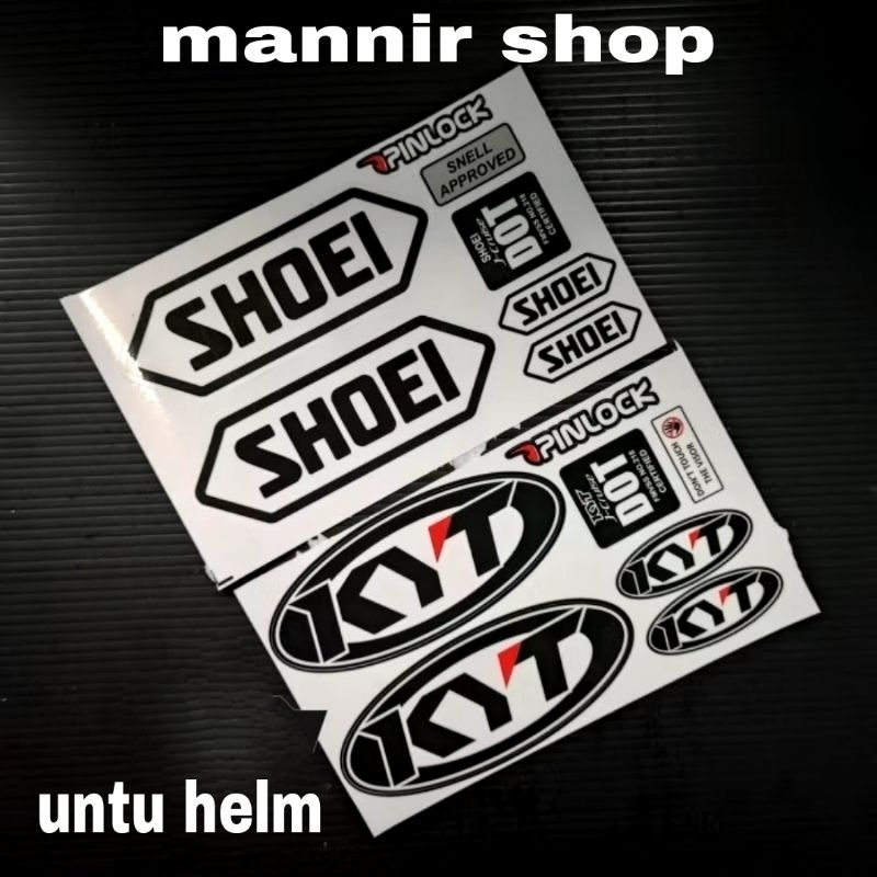 Sticker helm untuk helm kyt / sticker helm kyt