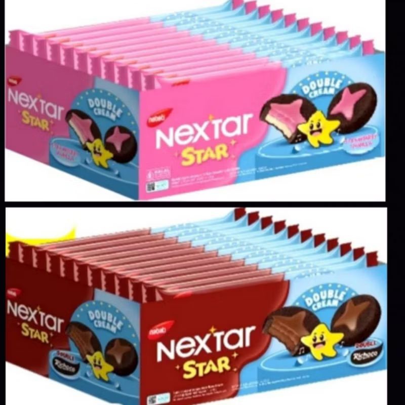 

Baru Nextar Star Nabati Nekstar 1 box nastar strawberry vanila double richoco