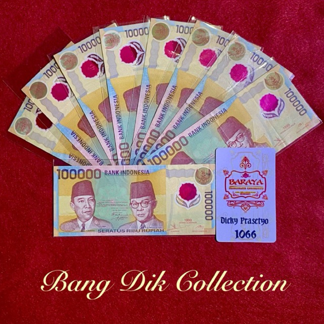KUNO INDONESIA 100 RIBU RUPIAH POLYMER 1999