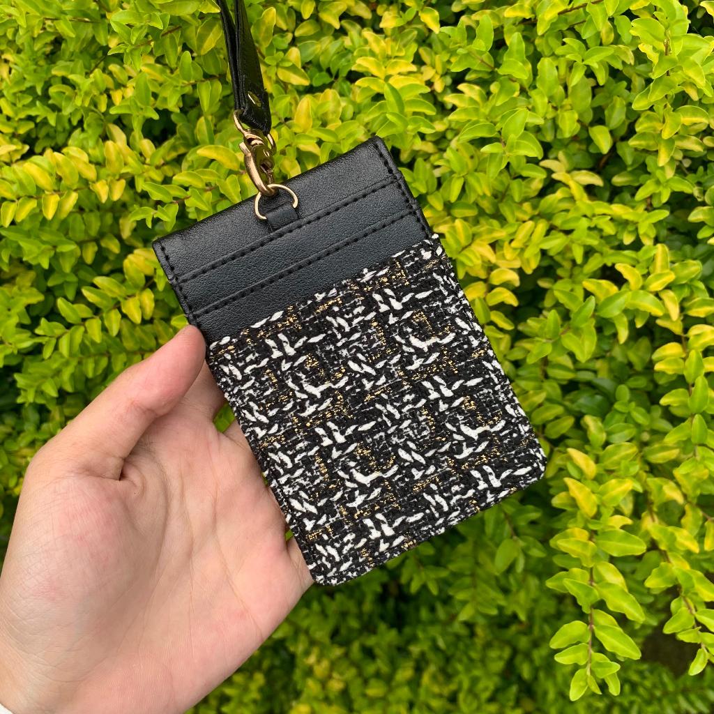 

HJK Harmoni card+kalung - Id card holder coquette - gantungan kartu Kanvas