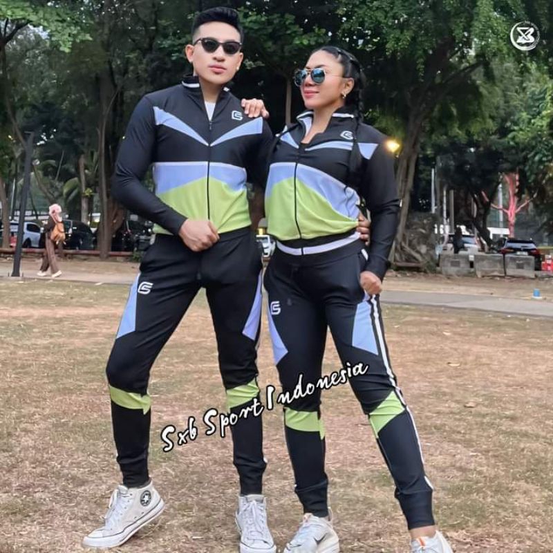 BAJU SENAM , SETELAN OLAHRAGA PRIA, WANITA SXB SPORT GOALS GRIGIO JAKET AND JOGGER