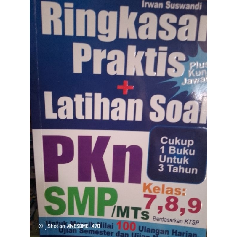 buku ringkasan praktek soal-soal PPKN SMP