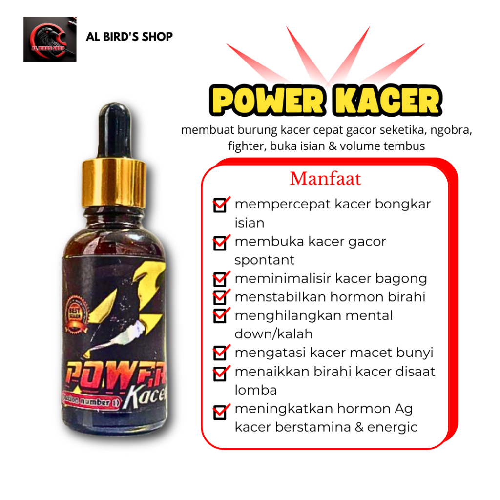 POWER KACER POWER STRONG vitamin lomba BURUNG KACER
