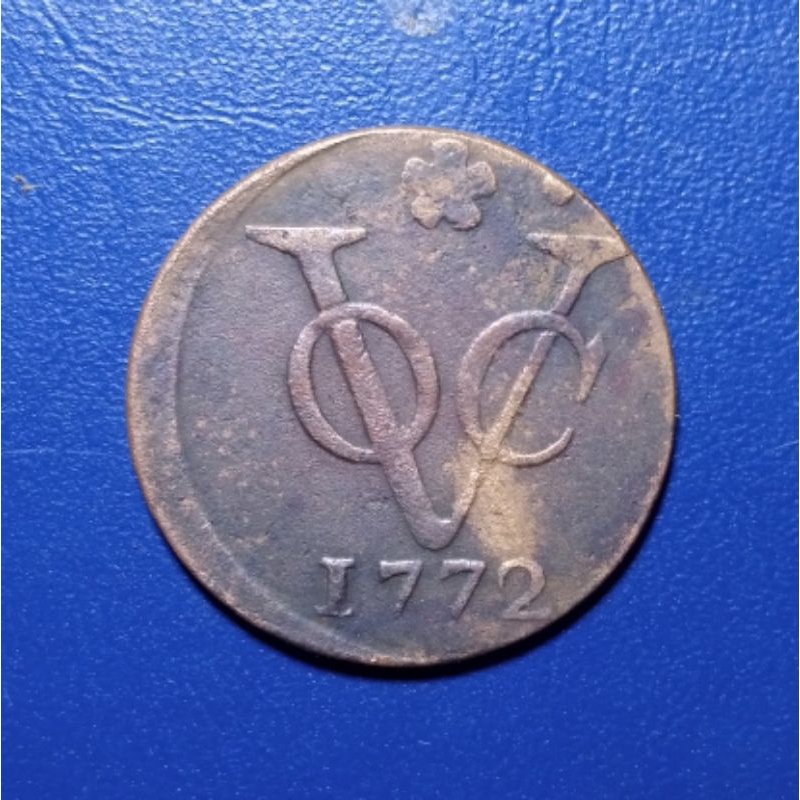 Koin VOC 1 Duit Holland 1772 Error