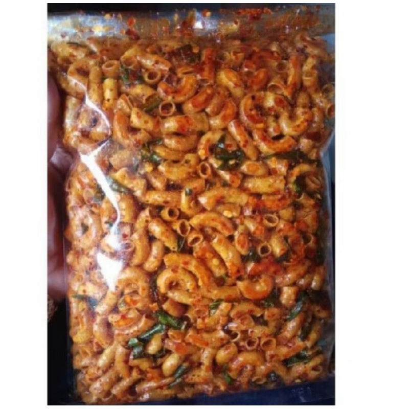 

macroni bantat pedas daun jeruk