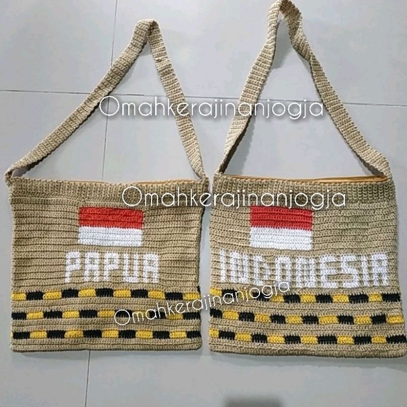 Bisa Cod Tas Papua Jumbo , Tas Noken , Noken Papua , Noken