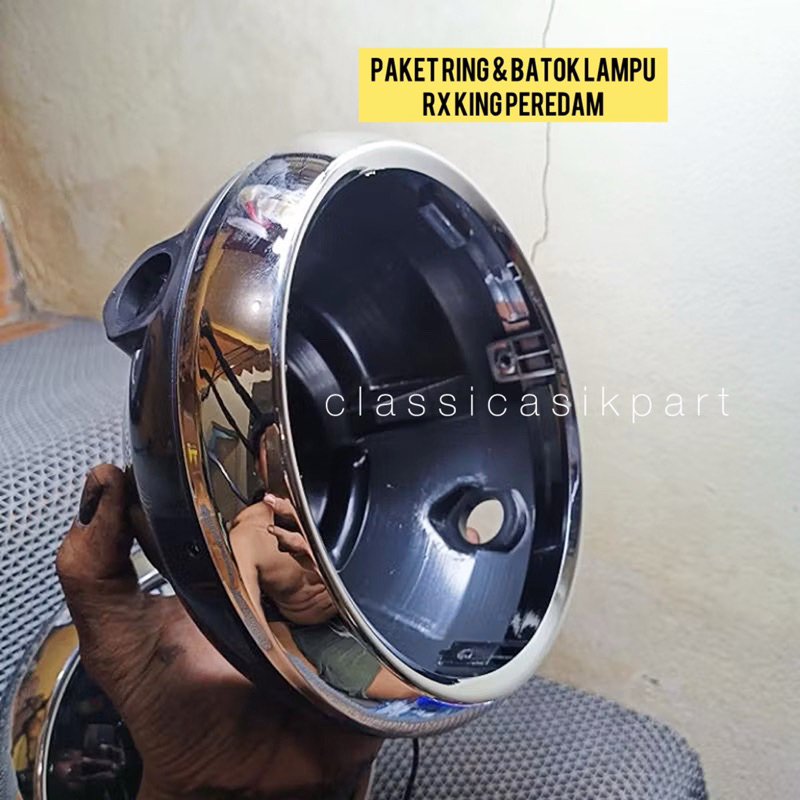 Ring batok lampu bulat rx king new peredam