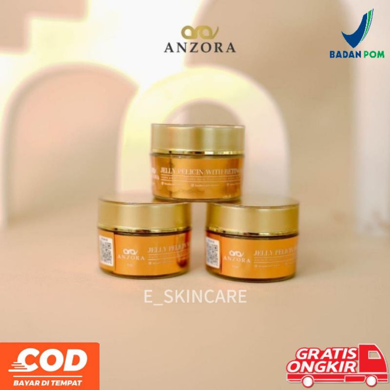 jelly pelicin anzora skincare/jelly pelicin anzora/ jelly pelicin wajah anzora skincare
