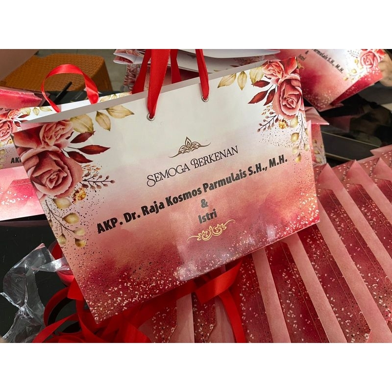 

Paperbag kado / kenang kenangan custom premium