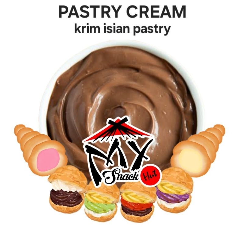 

CREAMFIL 250GR PASTRY CREAM CREME PATISSIERE KRIM FILLING FILING ISIAN PIE CUMCUM ROTI KUE DONAT PUFF