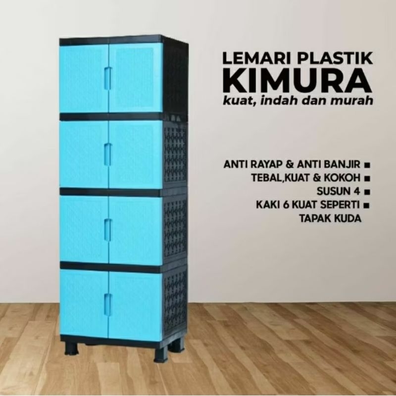 Lemari plastik Kimura Susun 4