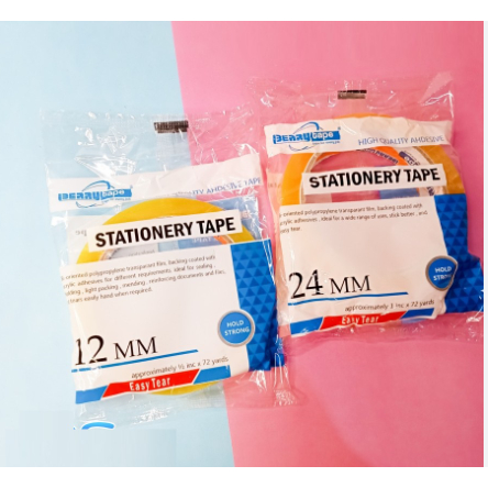 

BERRY - Isolasi Bening Easy Tear / Stationery Tape - 72 Yard
