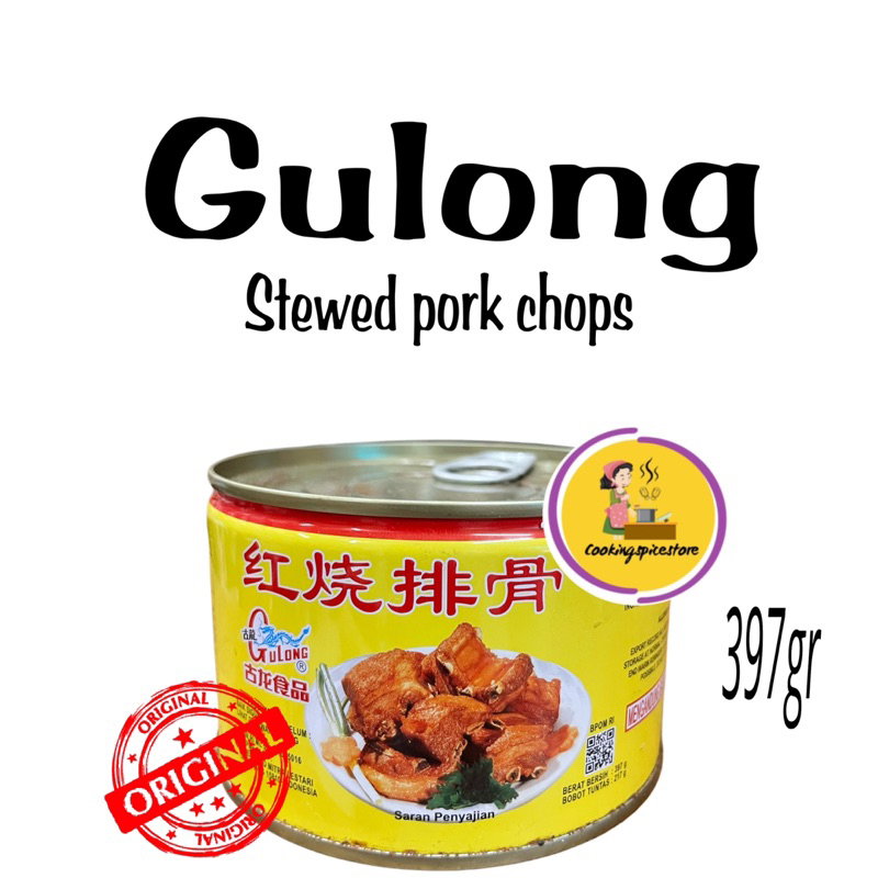 

Gulong Stewed Pork Chops 397Gr Daging Iga Babi Angsio Samcan Kaleng