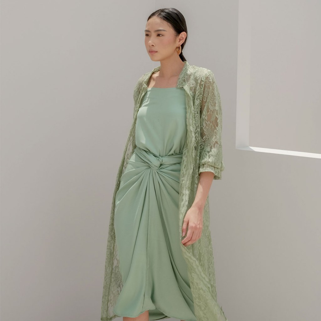 OFEYA - Yasmin Set - Setelan Rok Lilit - Setelan Lebaran - Setelan Brokat - Baju Pesta Wanita