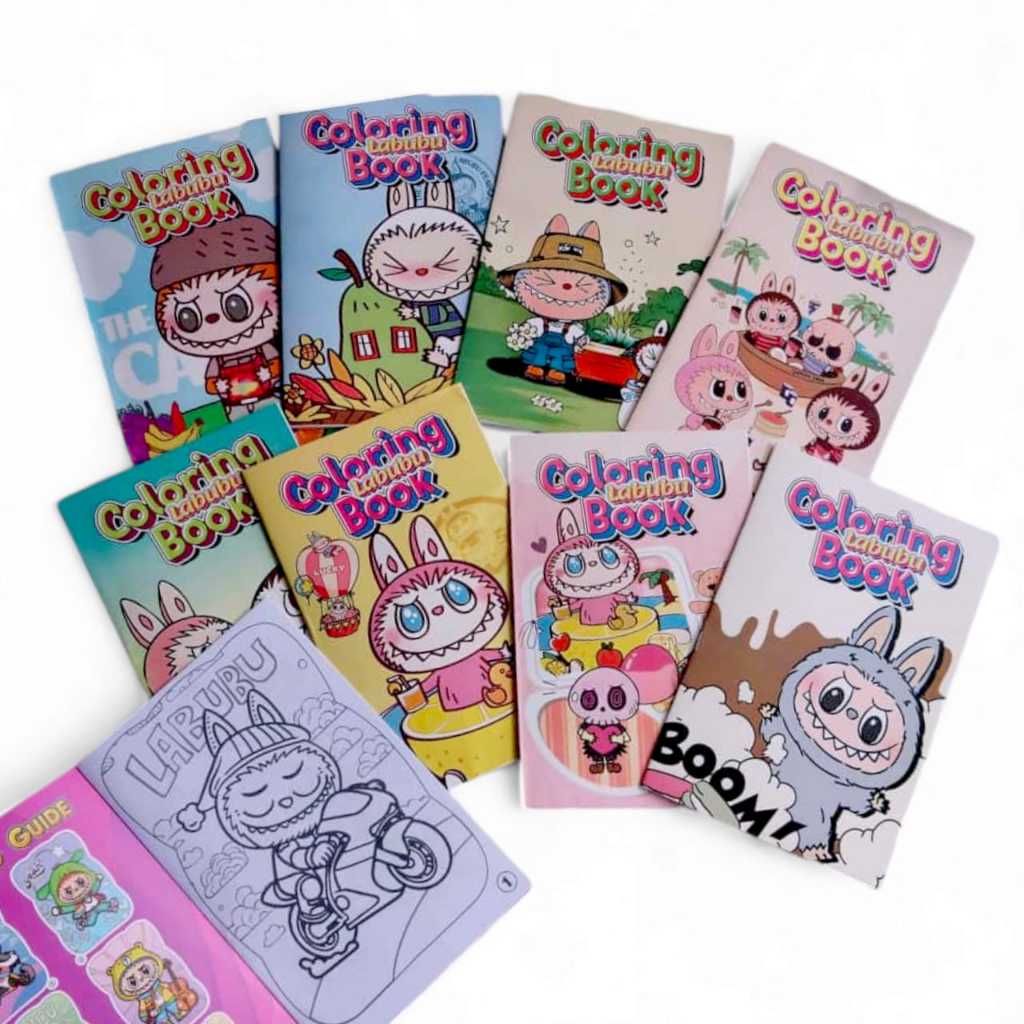 

BBUKU MEWARNAI LABUBU / BUKU MEWARNAI ANAK / EDUKASI ANAK BUKU MEWARNAI MOTIF LABUBU