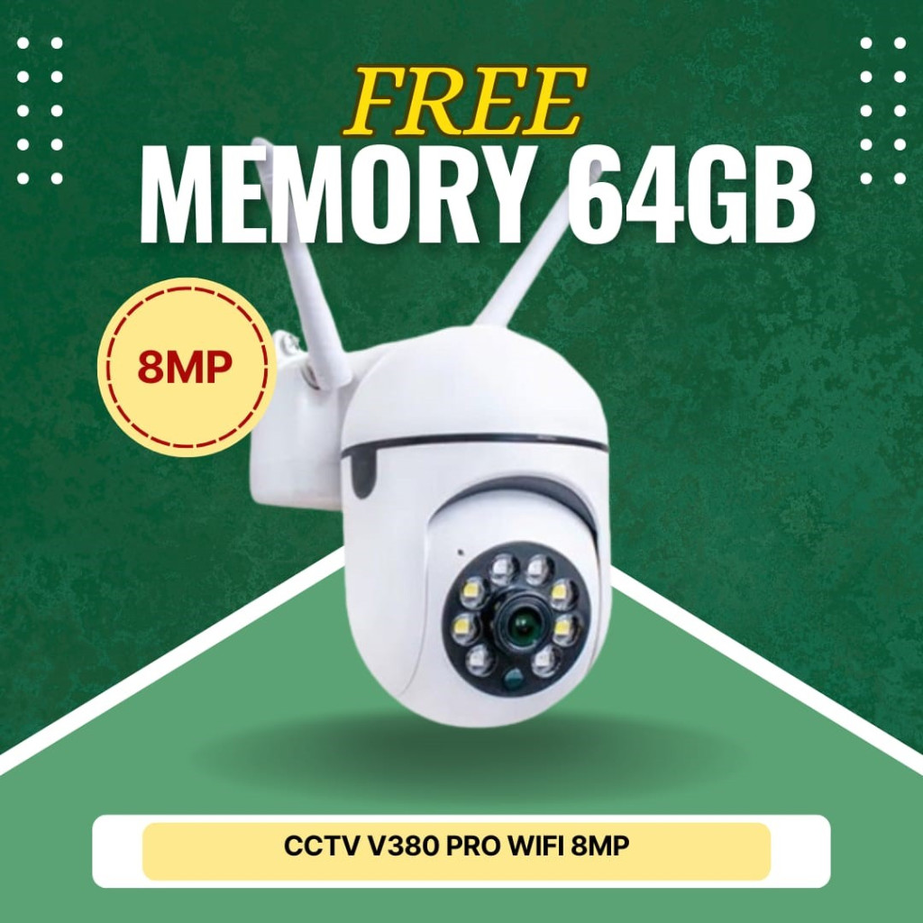 CCTV V380 ANTENA PRO 1080P HD FREE MEMORY 64GB
