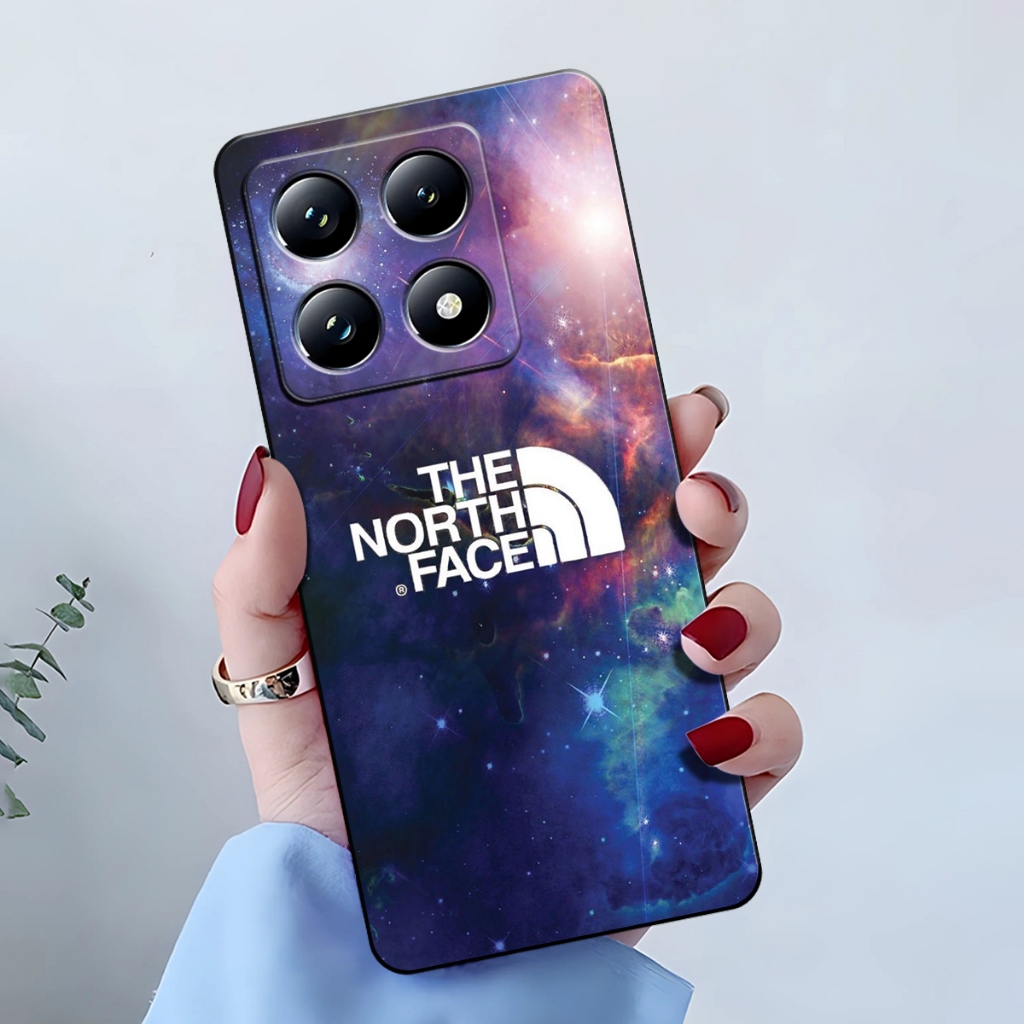 Softcase Handphone Xiaomi 14T / Xiaomi 14T Pro Terbaru 2024 Case Fashion Motif The North face Soft C