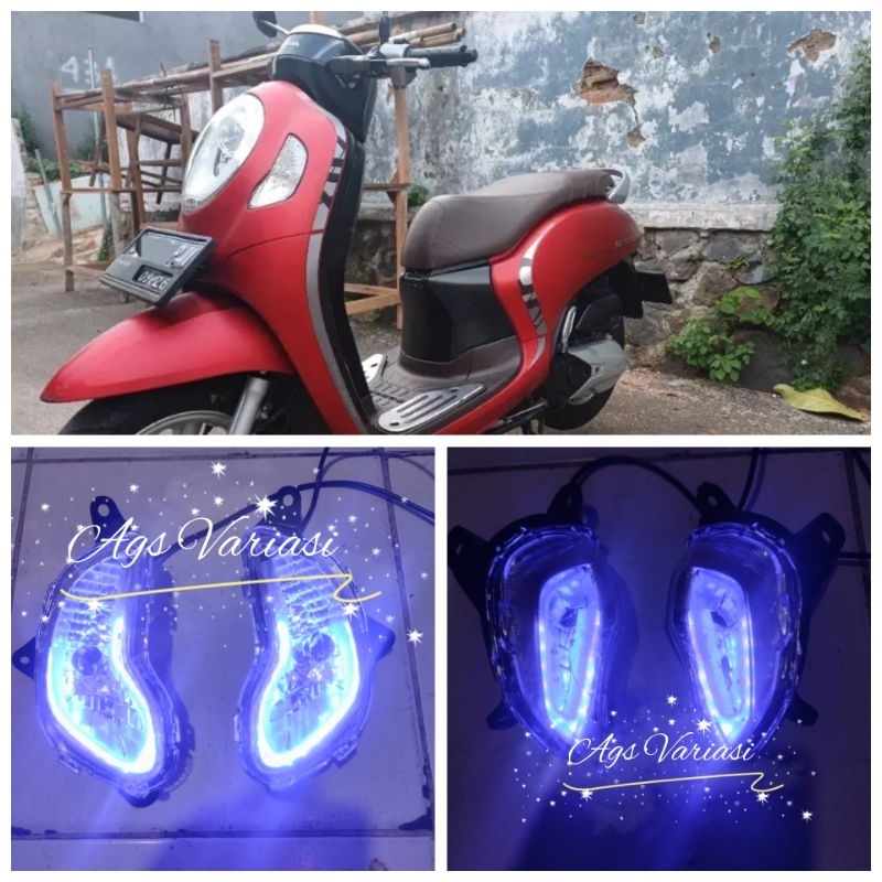 SEIN SCOOPY CUSTOM SCOOPY 2021bWELCOME + RUNING sepaket depan belakang