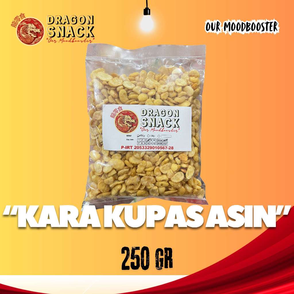 

KACANG KARA ASIN 250GR (DRAGON SNACK)