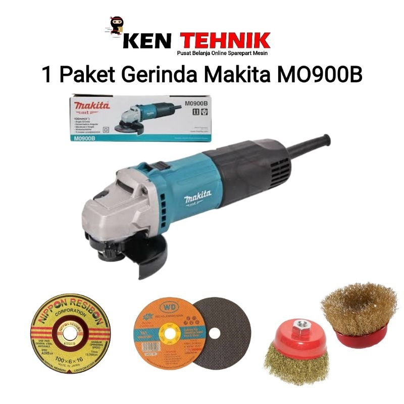 Mesin Gerinda Tangan 4inch MAKTEC MT 90 + 1 paket mata gerinda