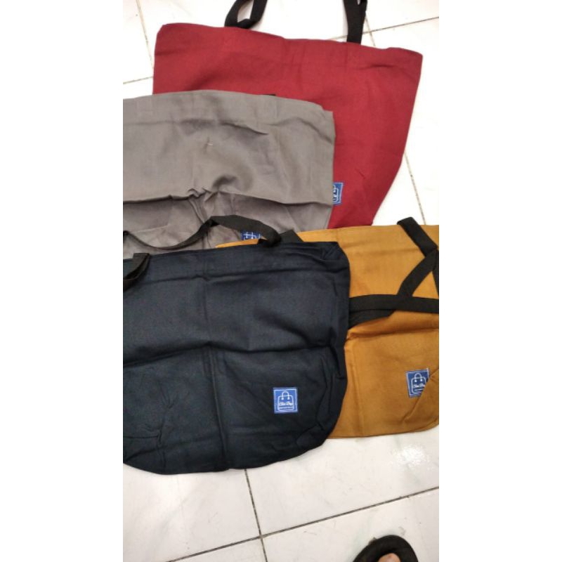 TAS KANVAS JUMBO POLOS / TOTEBAG / TAS KANVAS WANITA