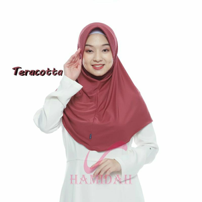 (ORI) Hijab Bergo Hamidah/Hijab Sport/Kerudung Olahraga/Hijab Instan