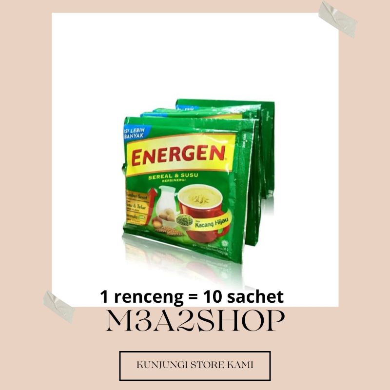 

ENERGEN KACANG HIJAU RENCENG ISI 10 SACHET