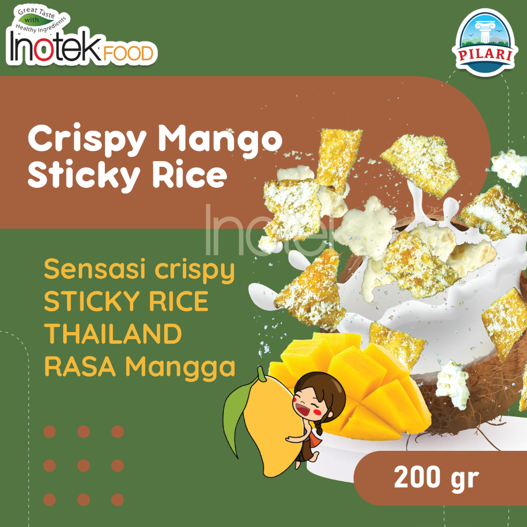 

MANGO STICKY RICE POP CRUNCHIES @200GR - TOPING STICKY RICE RASA MANGGA