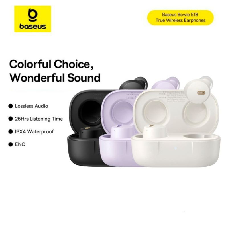 BASEUS BOWIE E18 TWS HEADSET BLUETOOTH 5.3 ORIGINAL