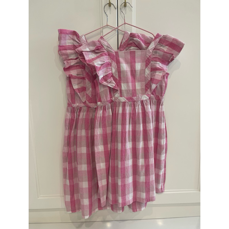 gaun preloved anak perempuan pink- pito dito