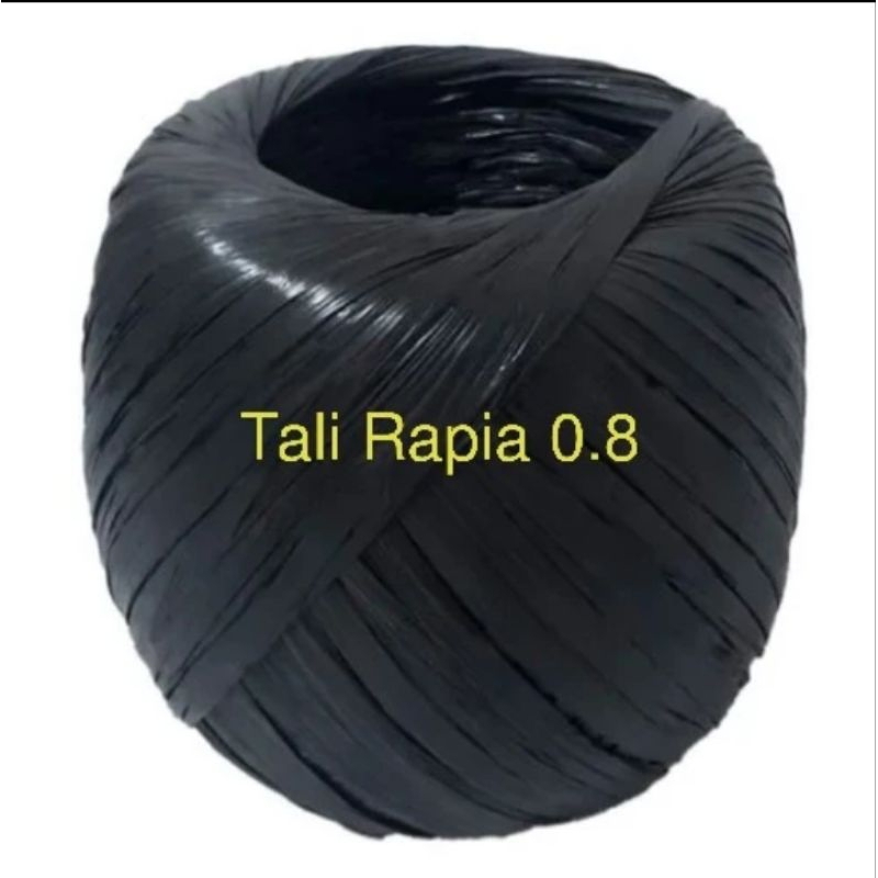 

TALI RAPIA hitam_kuat tebal quality 1 bal isi 15 roll