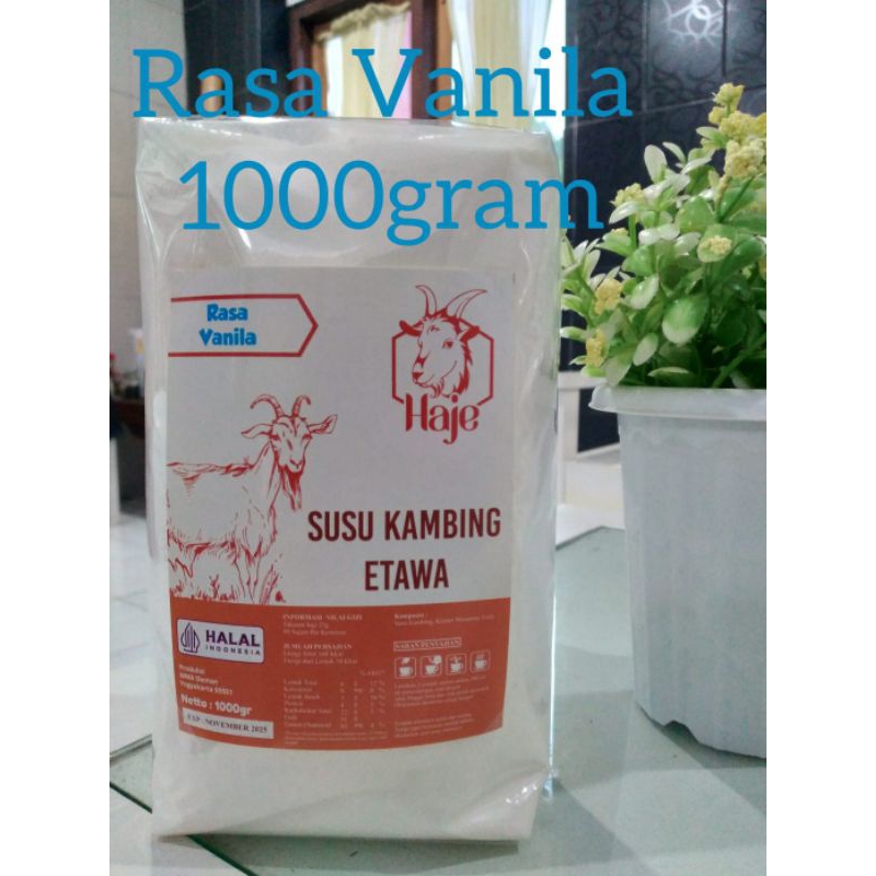 

Susu Kambing Etawa HAJE Rasa Vanila 1000 gram