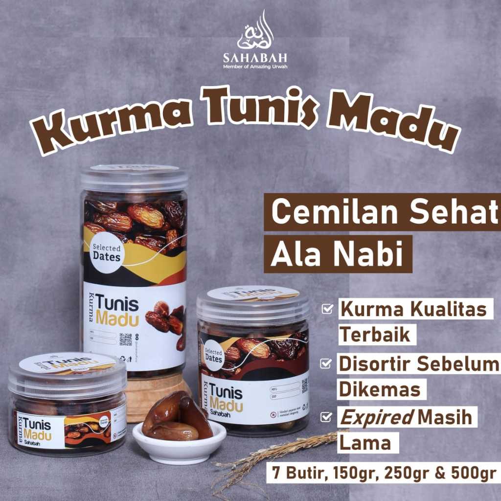 

Kurma Tunis Madu 250gr SAHABAH Deglet Noor Honey Kurma Tunisia Non Tangkai Kurma Madu Oleh Oleh Haji Umrah