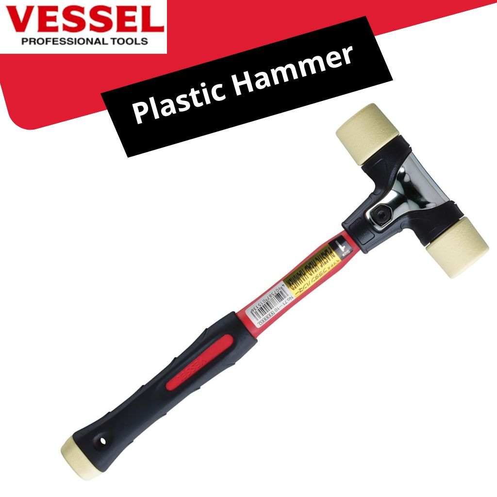 VESSEL Palu Karet Kombinasi Plastic Head Hammer No.71 Palu Lantai Keramik Granit dan Bangunan