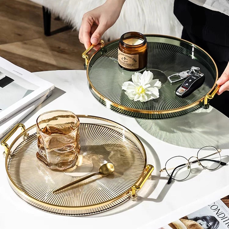 【COD】Aesthetic Tray Nampan/Nordic Luxury Tray/Nampan Aesthetic Plastik/Acrylic Nampan Luxury