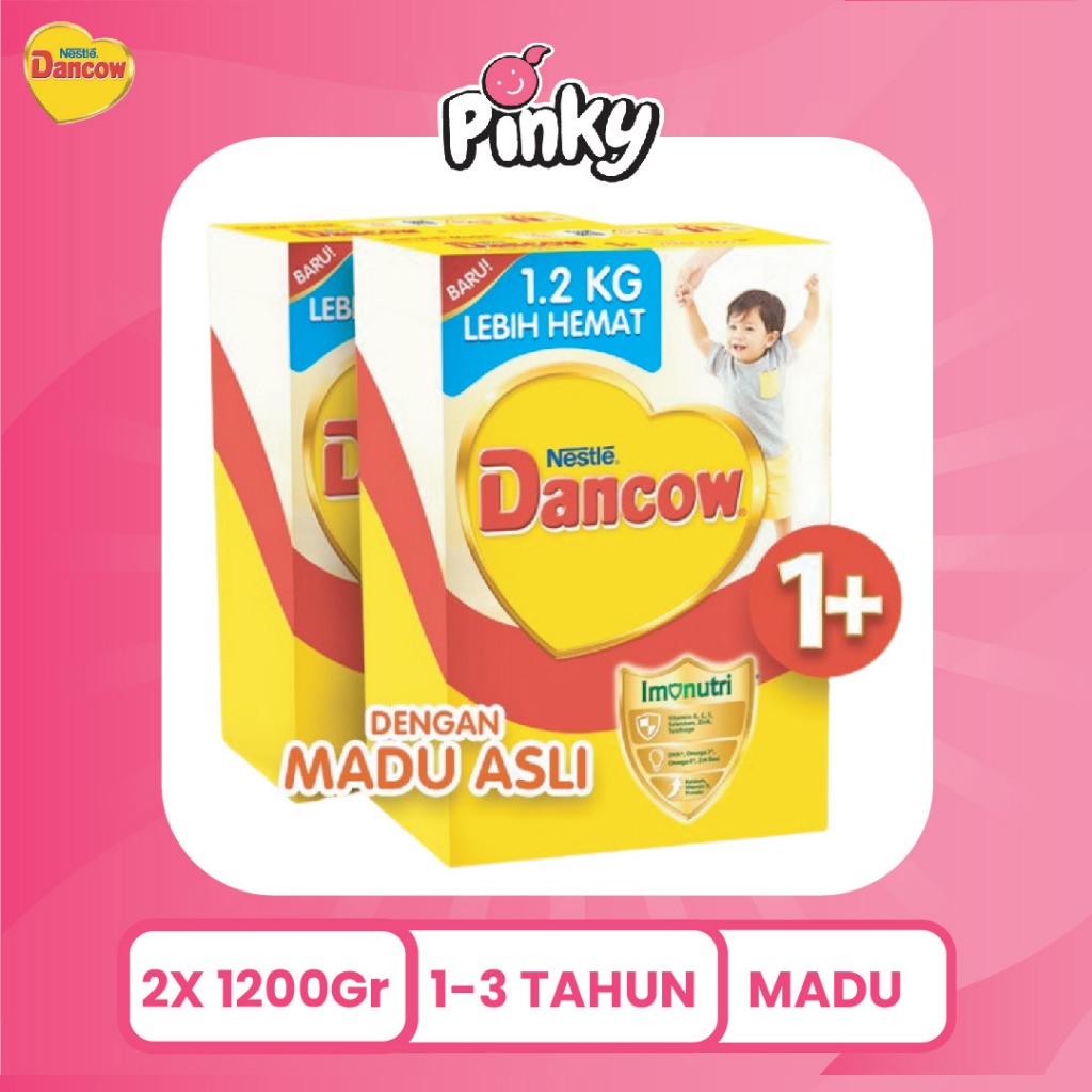 

Nestle DANCOW 1+ Madu Susu Pertumbuhan Anak Usia 1-3 Thn 1.2 kg x 2 Pinky Kids Store