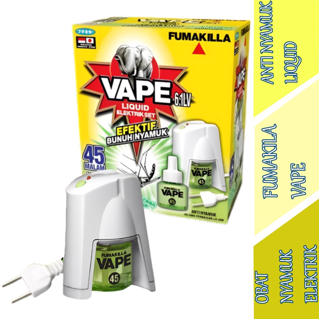 Obat Nyamuk Aroma Fruit Fresh - Fumakilla Vape - Anti Nyamuk Liquid Elektrik - 45mlm