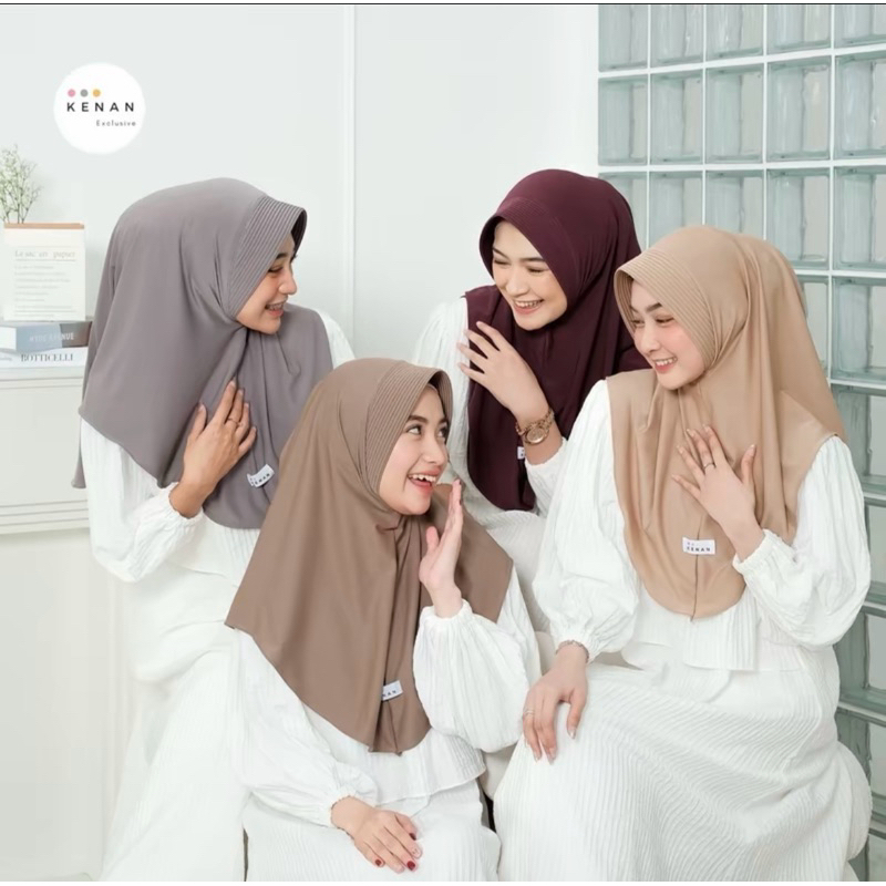 Kenan Hijab-Dzevada Instan Matt Jersey size M-Jilbab nyaman