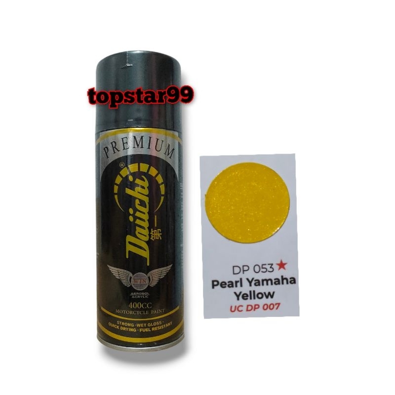 Pilok Cat Daichi Premium Kuning Metalik Pearl Yamaha Yellow 053 Glossy Mengkilap Daici 400cc