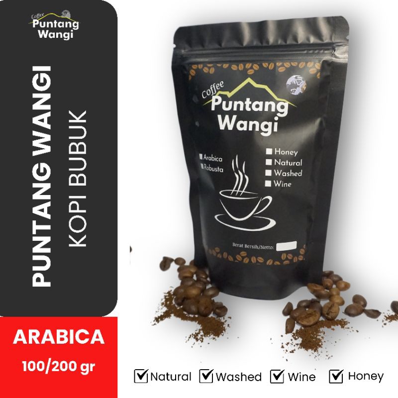 

Kopi Bubuk Arabika 100/200gr Puntang Wangi Bandung - Ditanam Tanpa Bahan Kimia