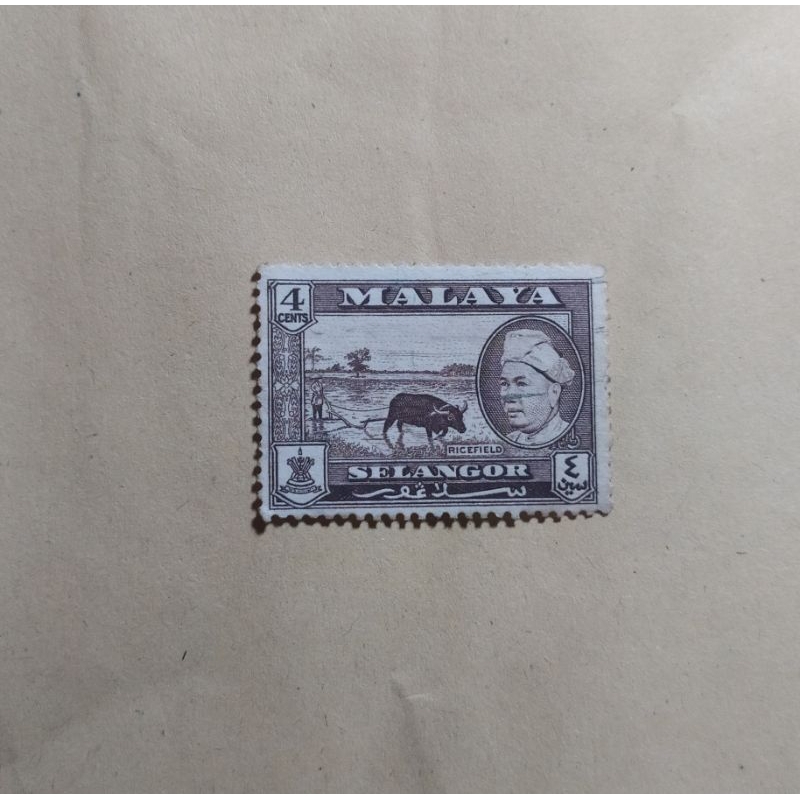 

prangko malaya 4 cents selangor