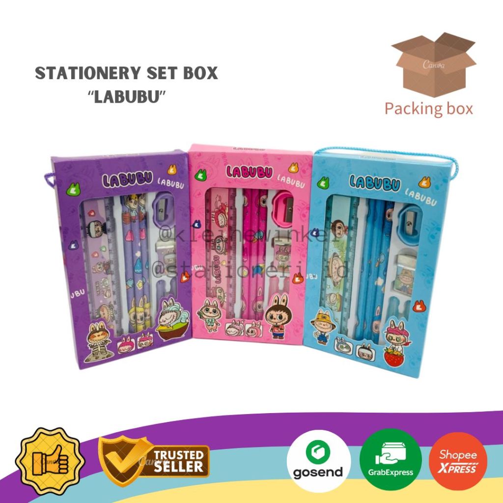 

Stationery Set l Alat Tulis Set BOX Labubu