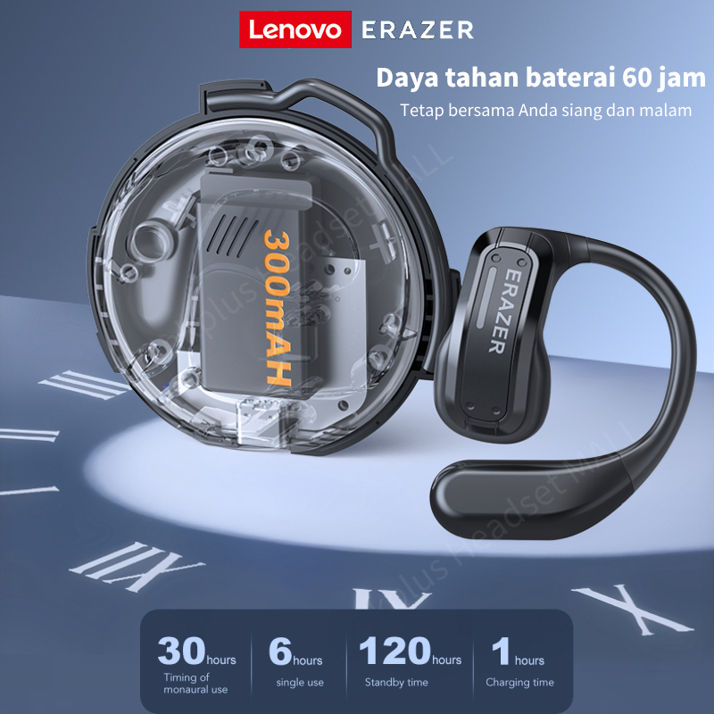 WAJIB PUNYA LENOVO ERAZER X8 TWS TRANSFORMER EARPHONE BLUETOOTH 5.4 HEADSET WIRELESS GAMING OPEN EAR