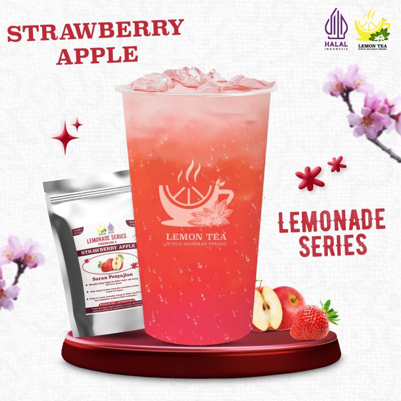 

Minuman Bubuk instan AQUARIUM STRAWBERRY APPLE /1000gr Halal Bpom