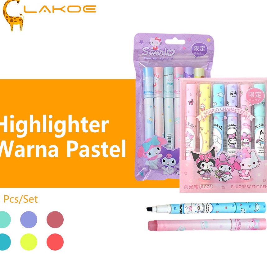 

Premium LAKOEOFFICIALMALL Stabilo Hhlhter Pen Warna Warni 6 PcsSet